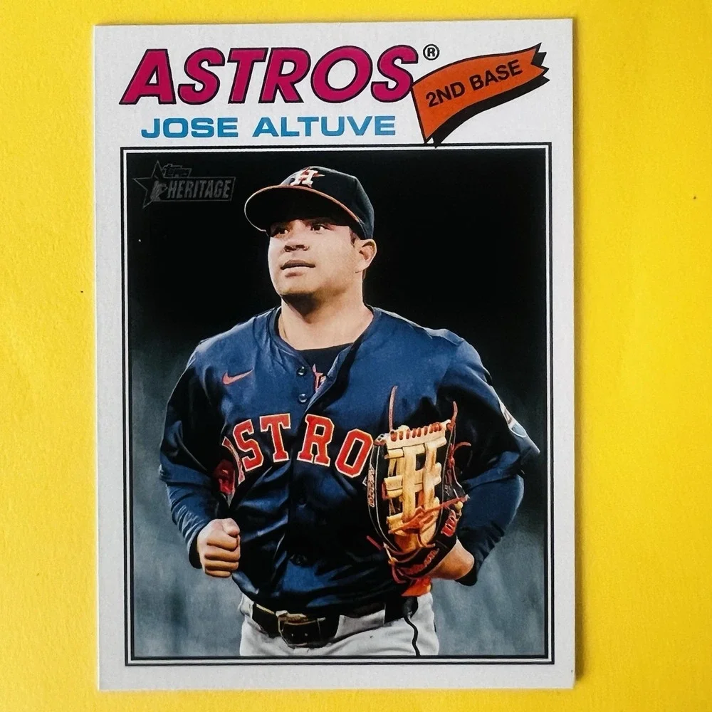 2026 Topps Heritage Baseball Jose Altuve #11 Houston‎ Astros Base
